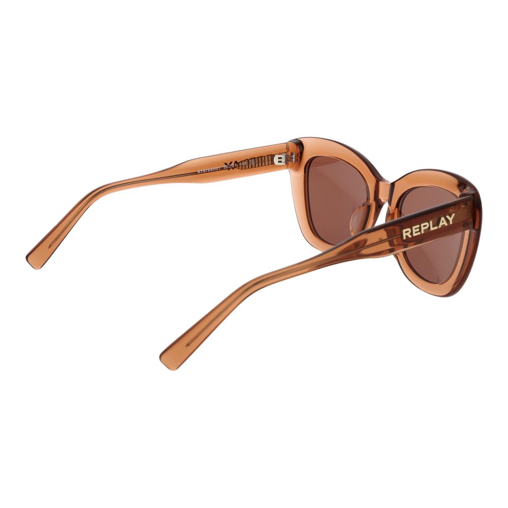 Replay Beige Plastic Sunglasses - Image 3