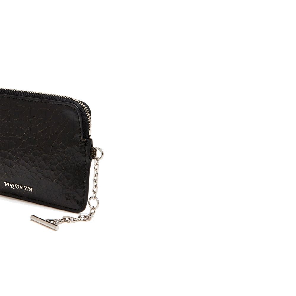 Alexander McQueen Black Calfskin Clutch Bag - Image 4