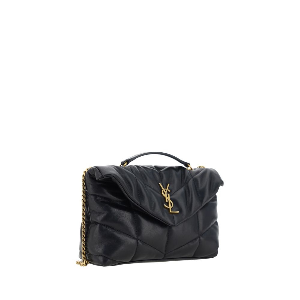 Saint Laurent Black Lamb Shoulder Bag - Image 2