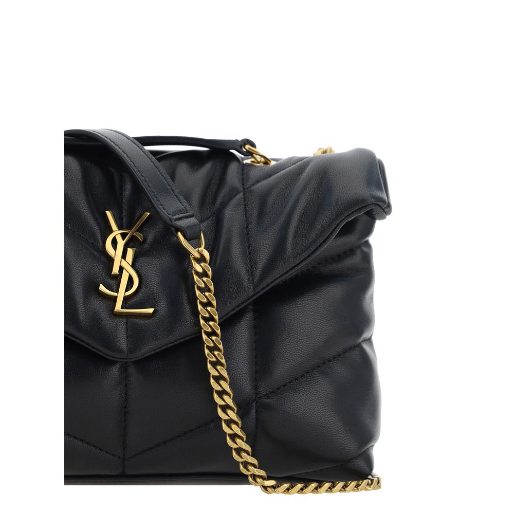 Saint Laurent Black Lamb Shoulder Bag - Image 4