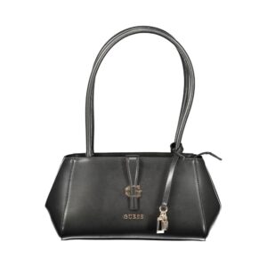 Guess Jeans Nero Poliuretano Donna Shoulder Bag