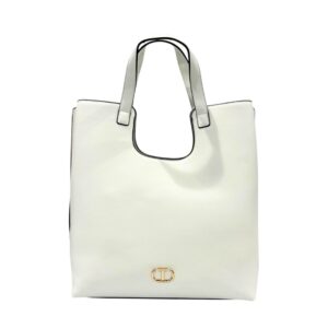 Twinset White PU Women Handbag