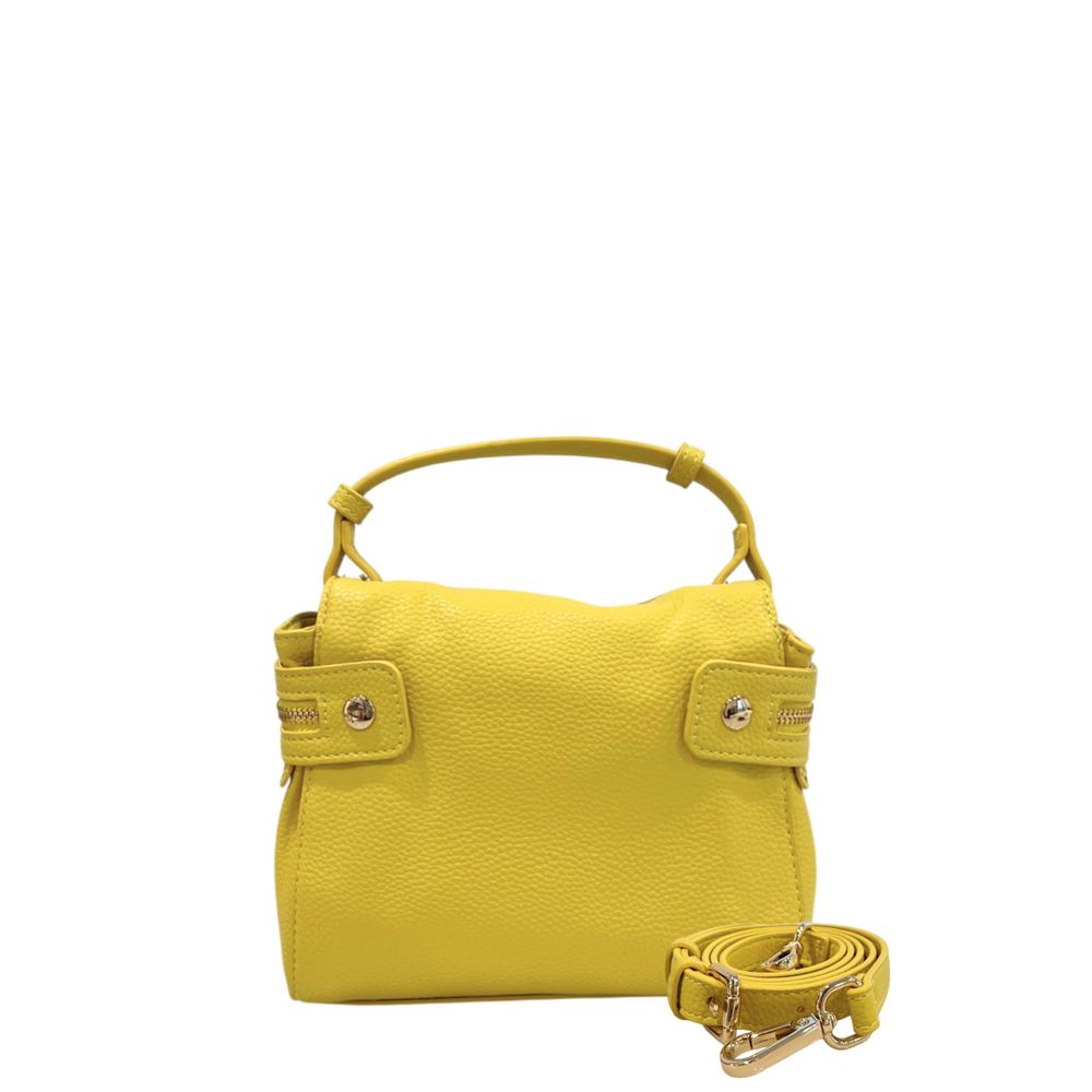 Twinset Yellow PU Women Handbag - Image 3