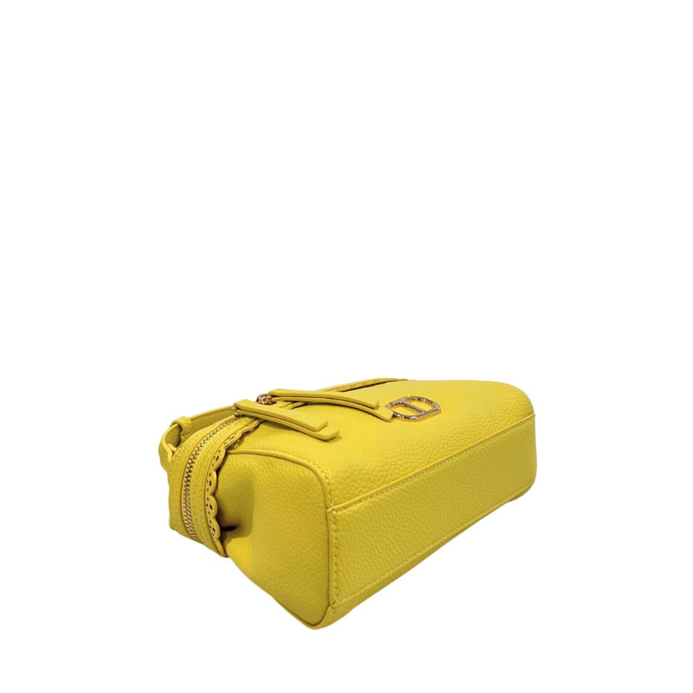 Twinset Yellow PU Women Handbag - Image 4