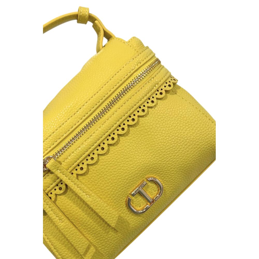 Twinset Yellow PU Women Handbag - Image 5