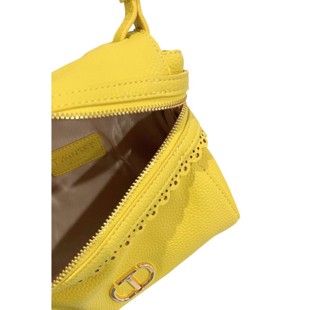 Twinset Yellow PU Women Handbag - Image 6