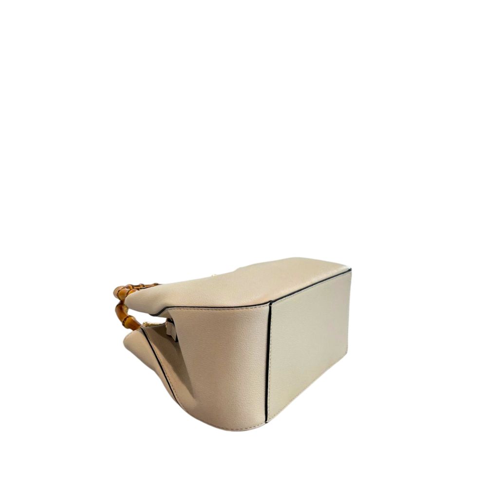 Twinset Beige PU Women Handbag - Image 4