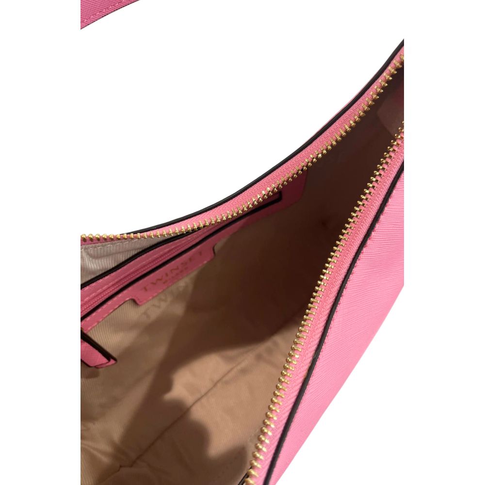 Twinset Pink PU Women Shoulder Bag - Image 6