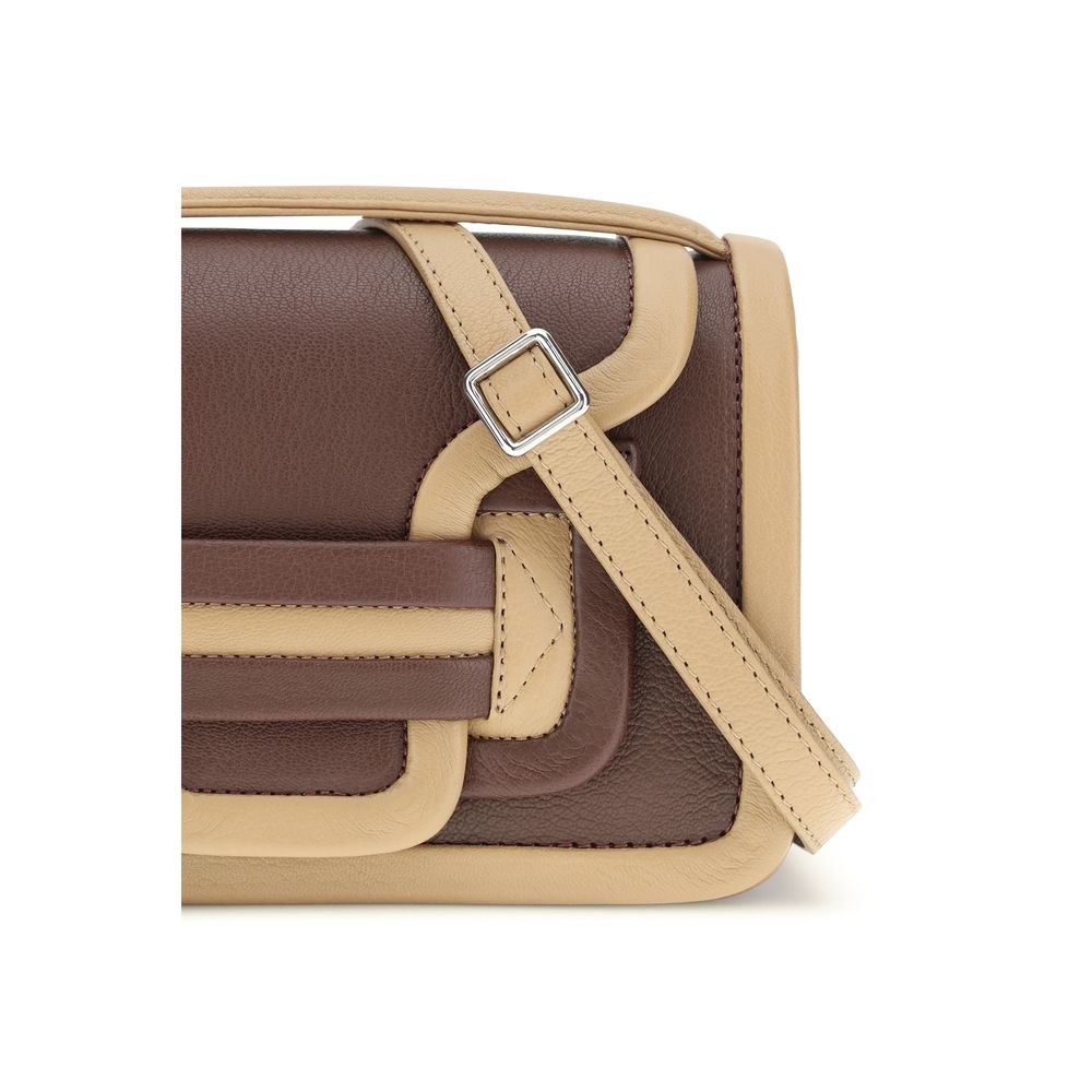Pierre Hardy Brown Calf Leather Bos Taurus Shoulder Bag - Image 4