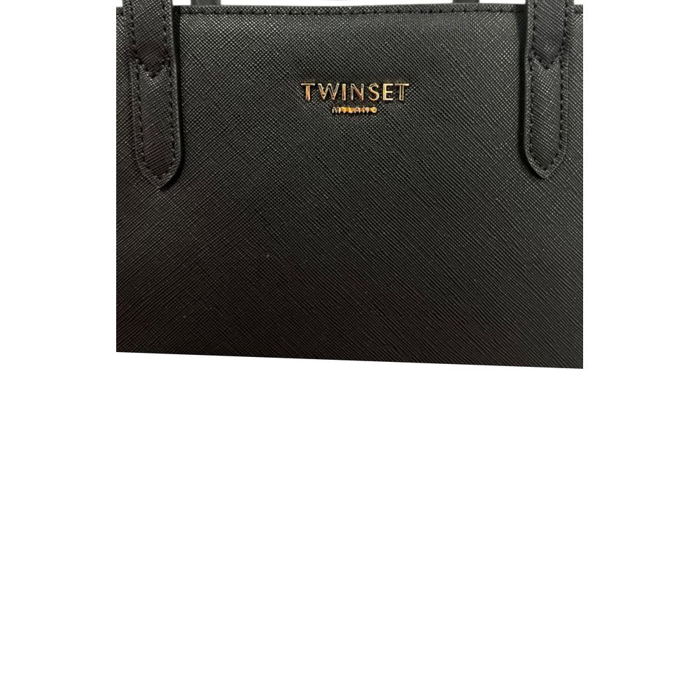 Twinset Black PU Women Shoulder Bag - Image 5