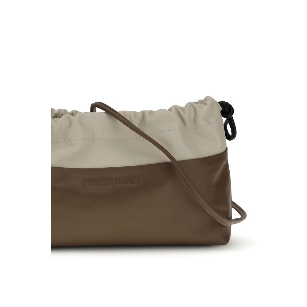 Pierre Hardy Brown Calf Leather Bos Taurus Clutch Bag - Image 4