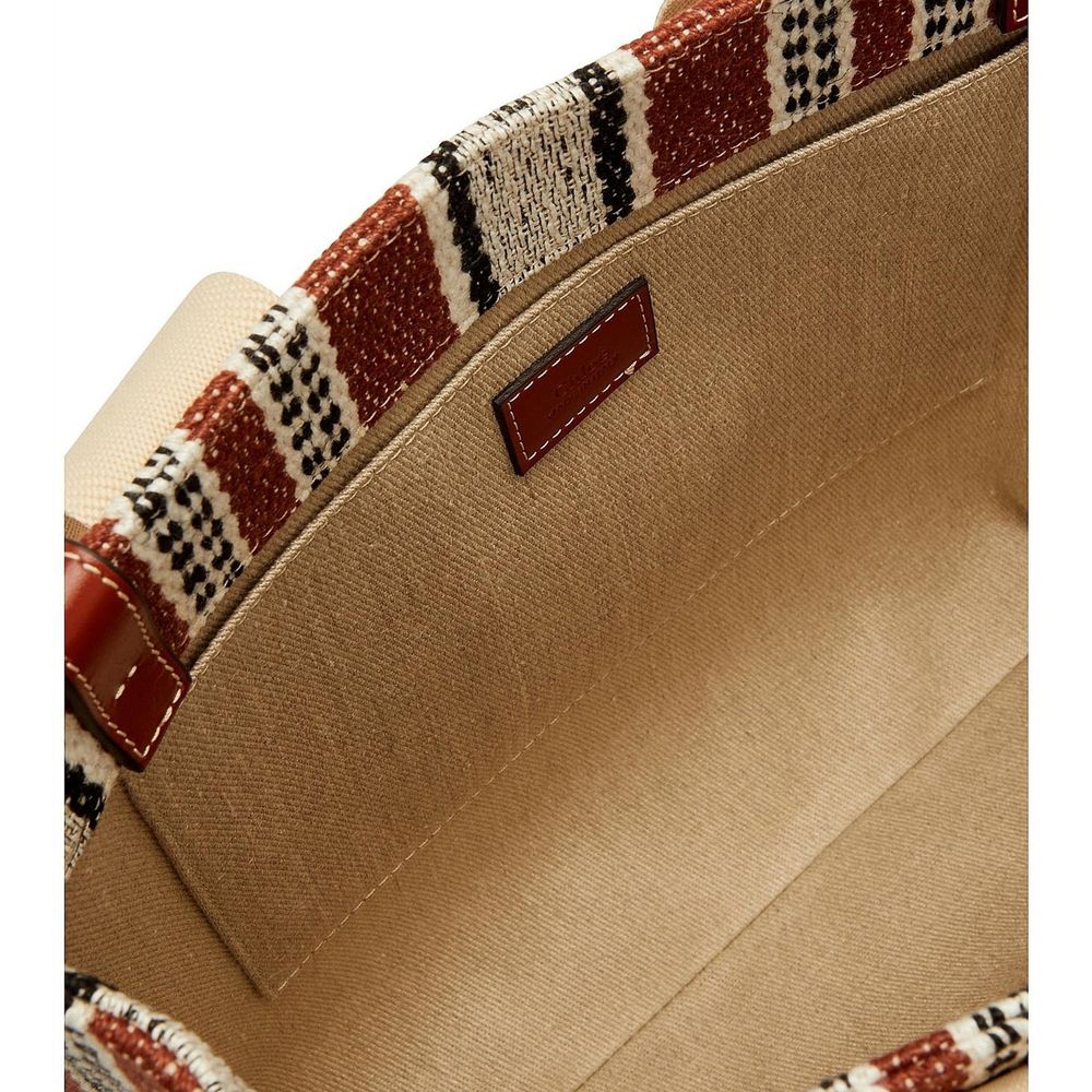 Chloé Brown Linen Tote Bag - Image 3