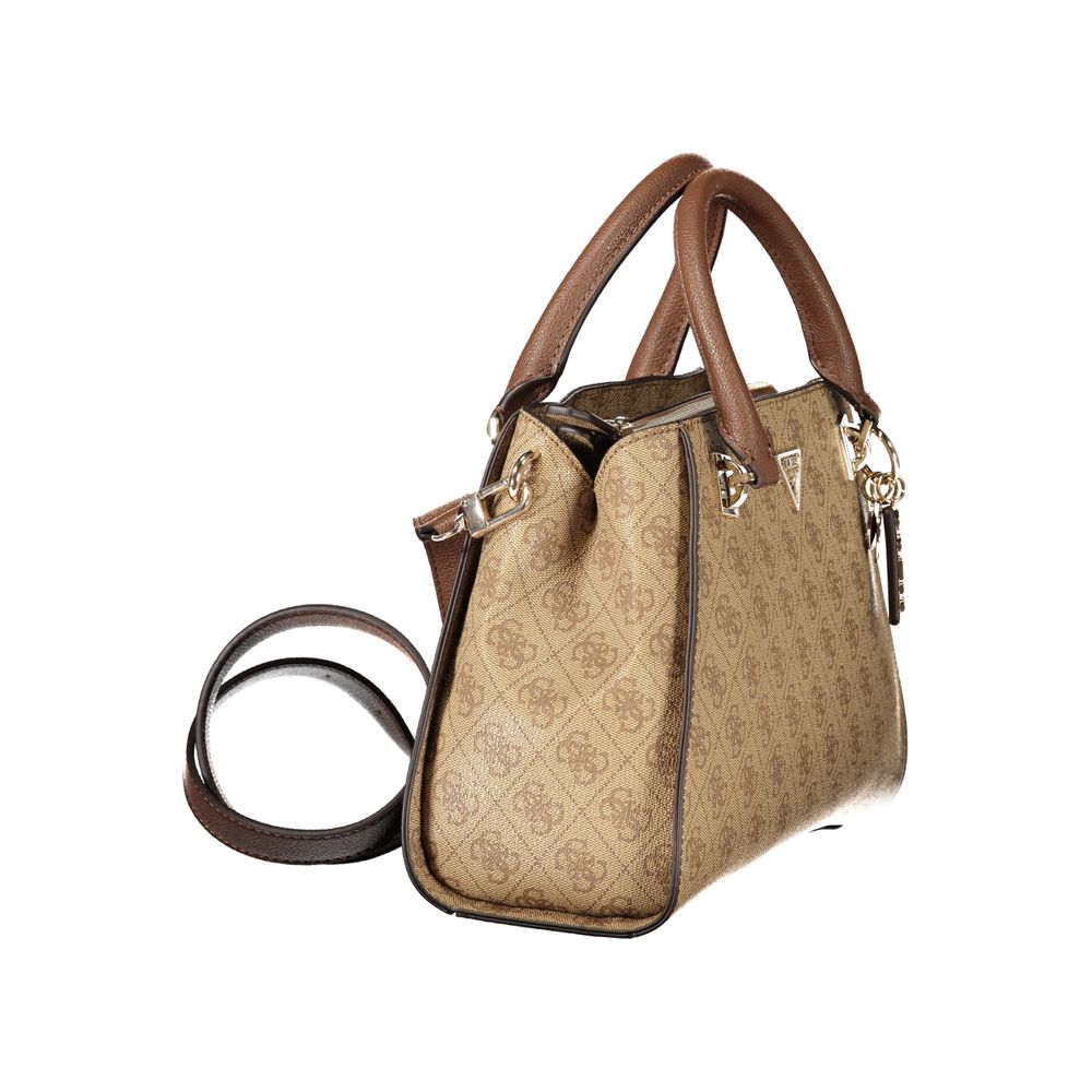 Guess Jeans Beige Polyurethane Women Handbag - Image 3