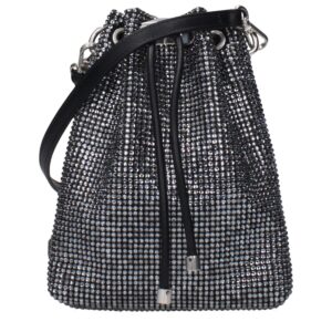 Jimmy Choo Black Satin Crossbody Bag