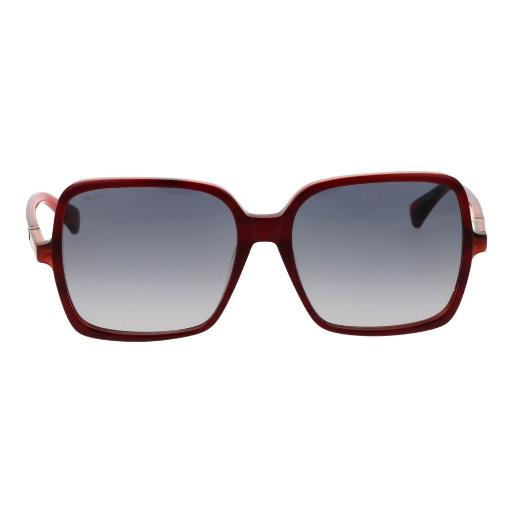 Max Mara Burgundy Acetate Sunglasses - Image 2