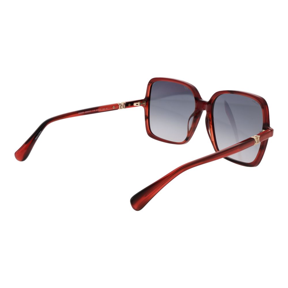 Max Mara Burgundy Acetate Sunglasses - Image 3