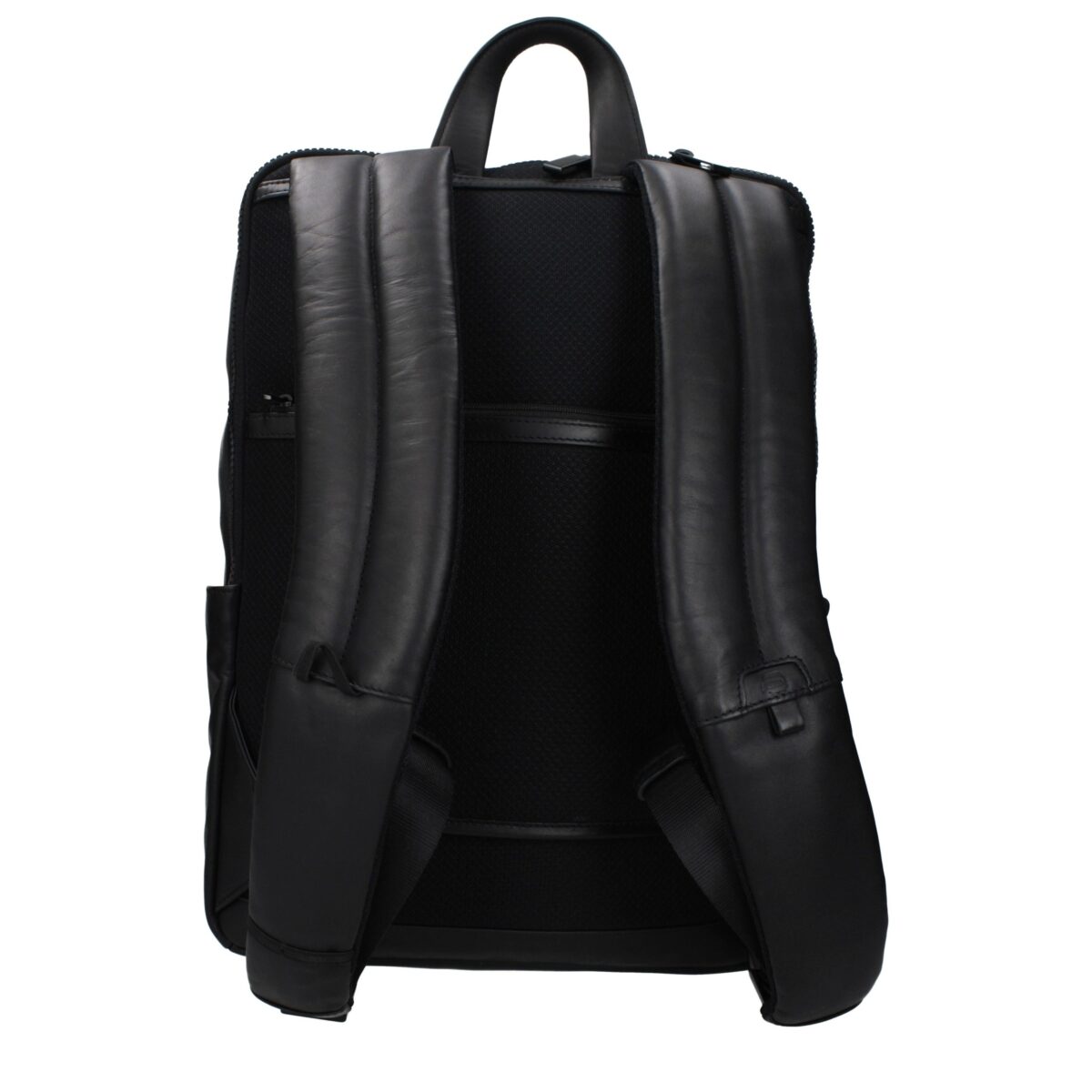 Piquadro Black Leather Backpack - Image 3