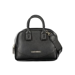 Mario Valentino Black Synthetic Leather Women's Bag with Shoulder Strap