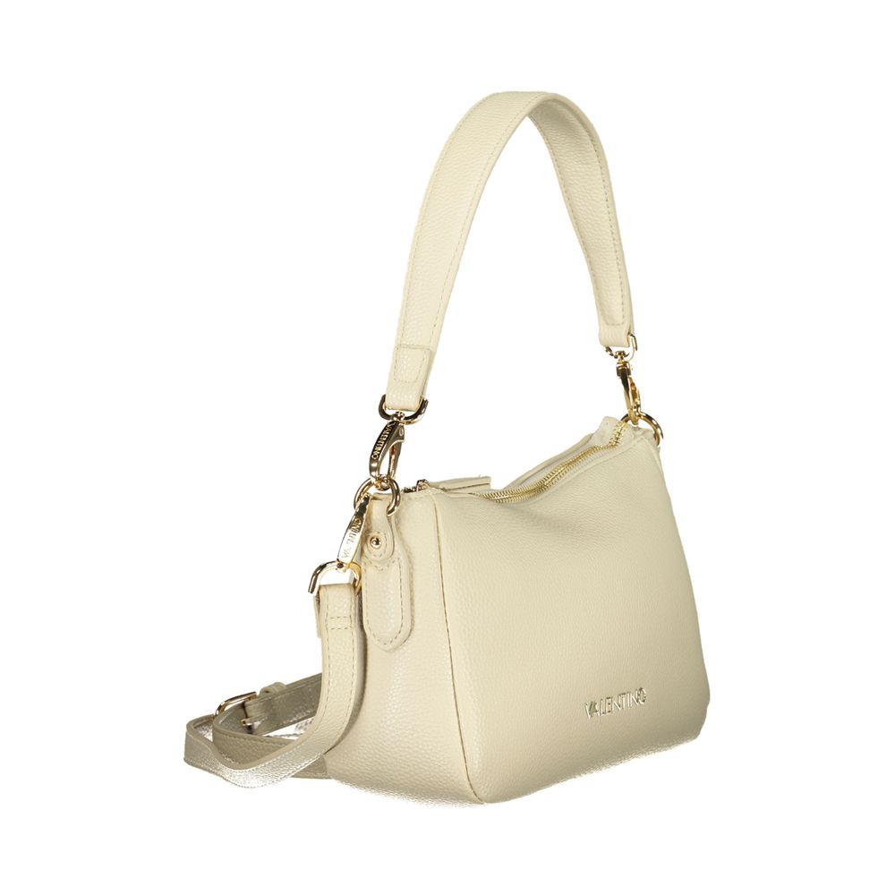 Mario Valentino Beige Polyurethane Women's Bag with Shoulder Strap - Image 3