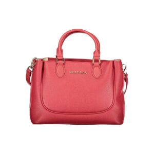 Mario Valentino Rosso Poliuretano Donna Bag With Handles and Protective Features