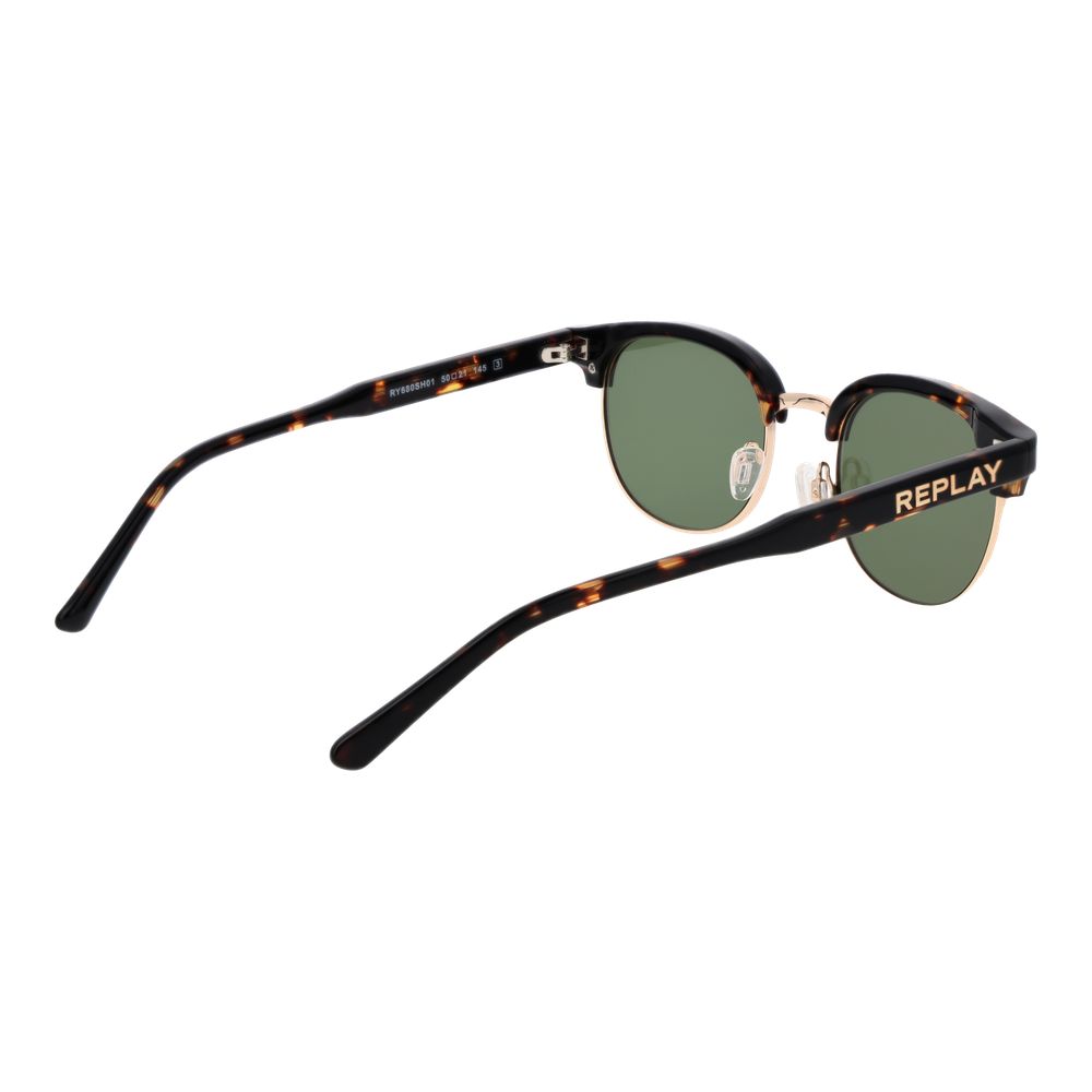 Replay Brown Metal Sunglasses - Image 3