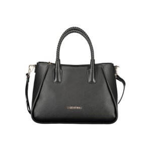 Mario Valentino Nero Poliuretano Women's Bag with Adjustable Shoulder Strap
