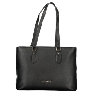 Mario Valentino Nero Poliuretano Womens Bag with Internal Pocket and Phone Spaces