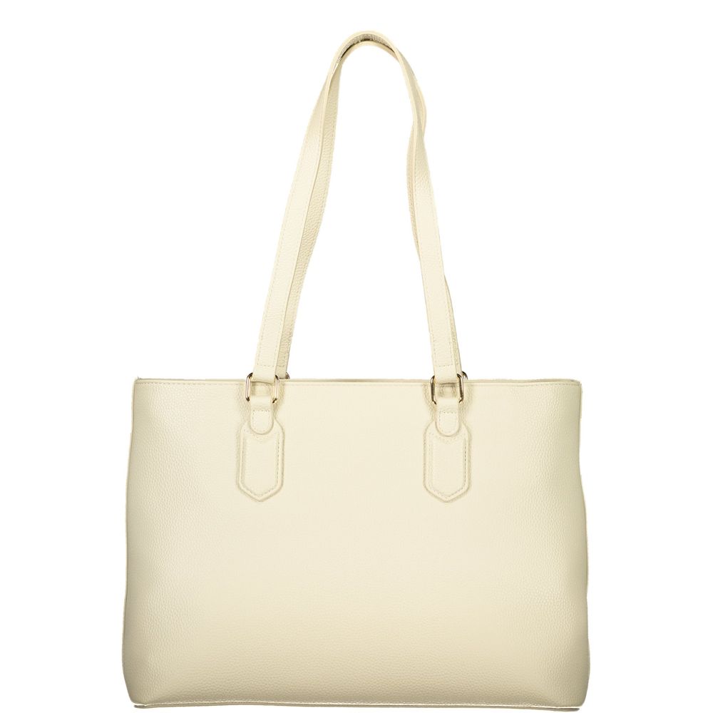Mario Valentino Beige Women's Shoulder Bag with Internal Pocket - Image 2
