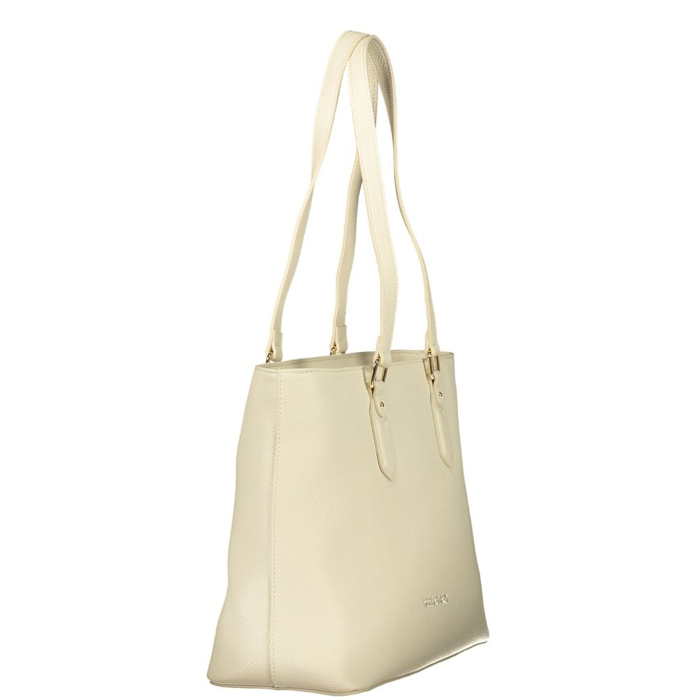 Mario Valentino Beige Women's Shoulder Bag with Internal Pocket - Image 3