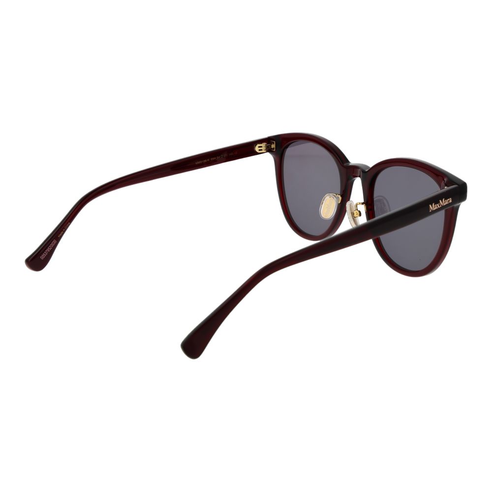 Max Mara Burgundy Acetate Sunglasses - Image 3