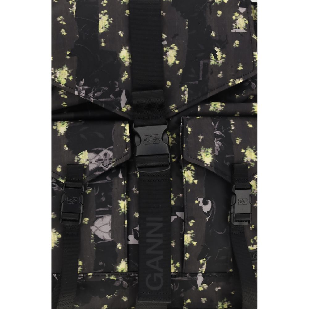 Ganni Multicolor Recycled Polyamide Backpack - Image 3