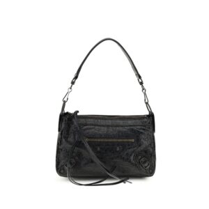 Balenciaga Black Lamb Ovis Aries Aries Handbag