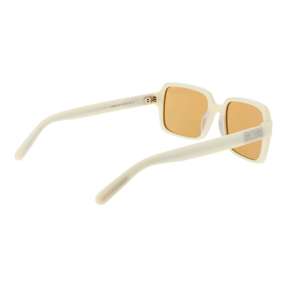 GCDS Beige Plastic Sunglasses - Image 3