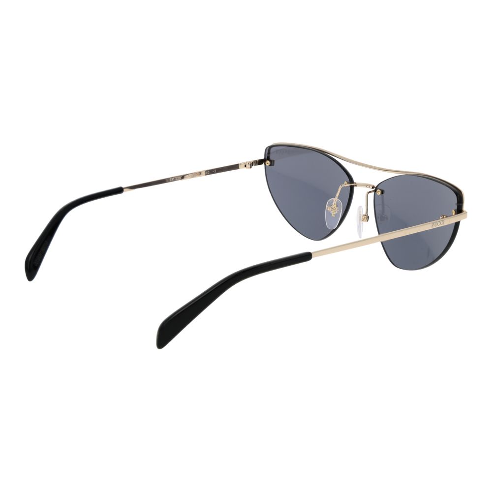 Emilio Pucci Gold Metal Sunglasses - Image 3