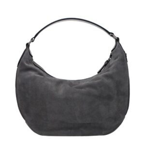 Jimmy Choo Gray Leather Shoulder Bag
