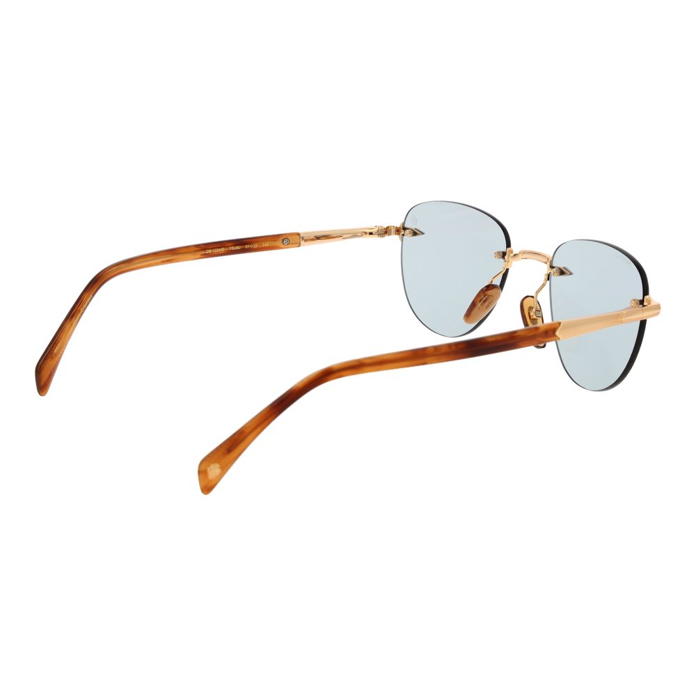 David Beckham Gold Metal Sunglasses - Image 3