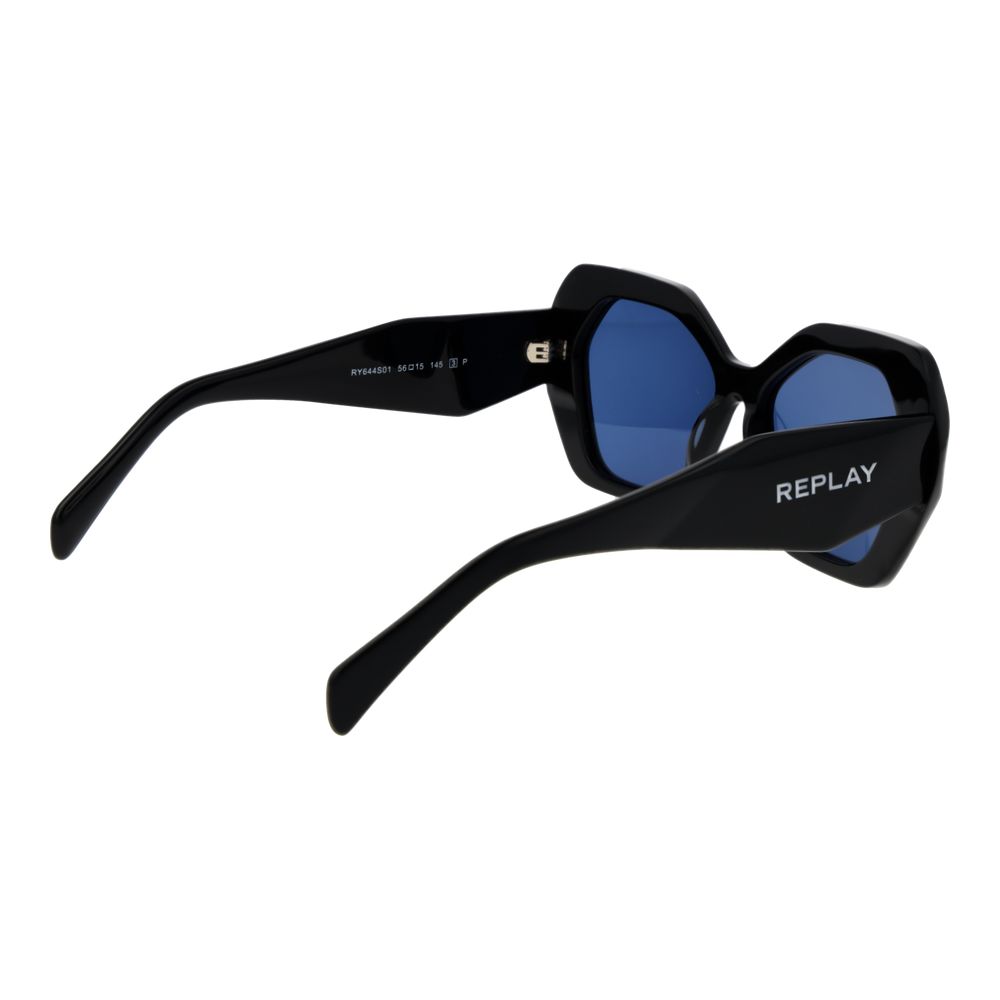 Replay Black Acetate Sunglasses - Image 3