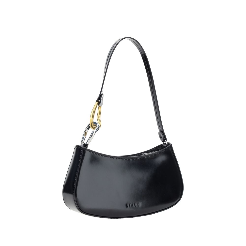 Staud Black Calf Leather Bos Taurus Shoulder Bag - Image 3