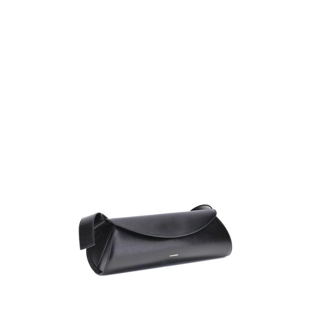 Jil Sander Black Calf Leather Bos Taurus Shoulder Bag - Image 2