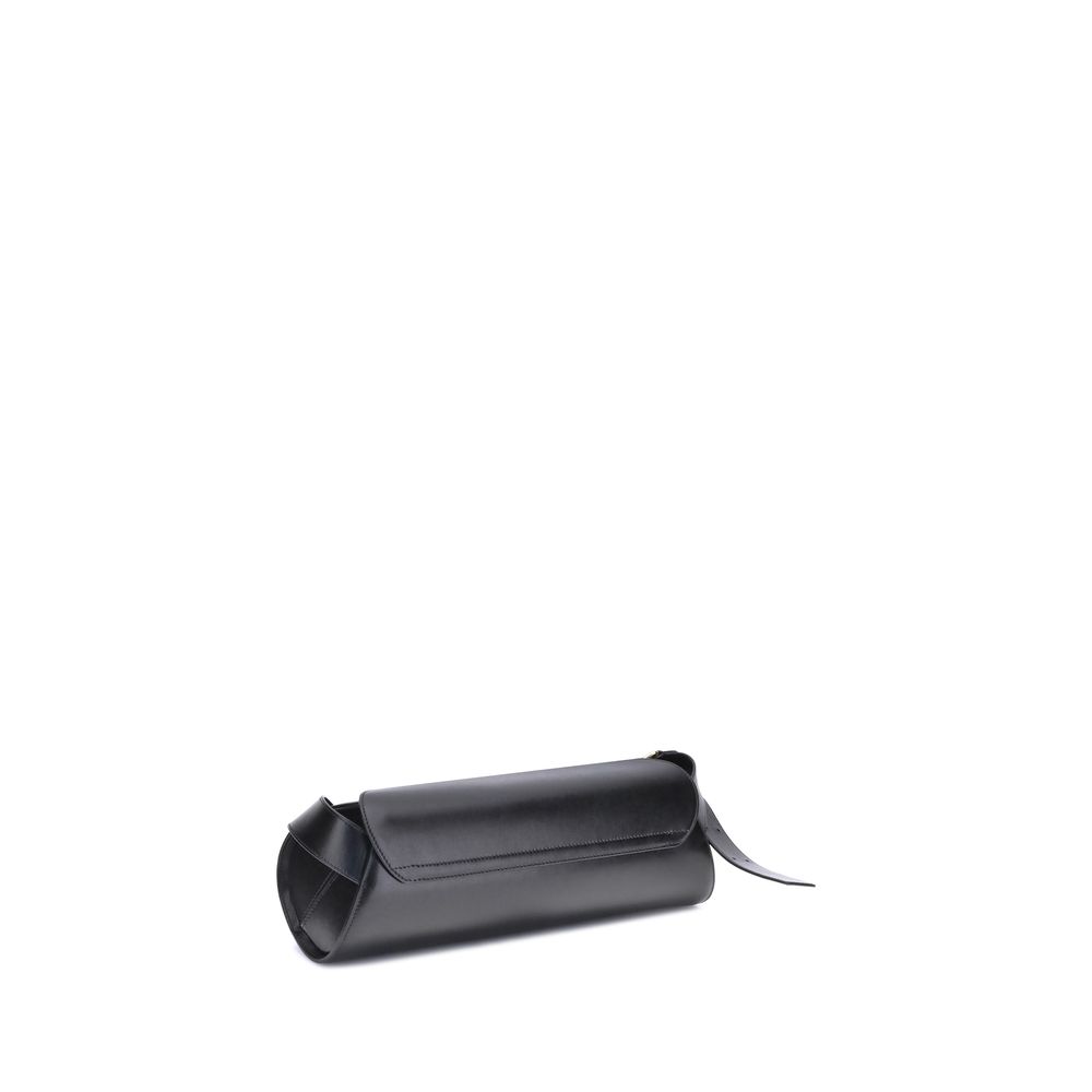 Jil Sander Black Calf Leather Bos Taurus Shoulder Bag - Image 3