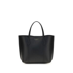 Tory Burch Black Calf Leather Bos Taurus Handbag