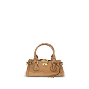 ChloƩ Brown Buffalo Leather Shoulder Bag