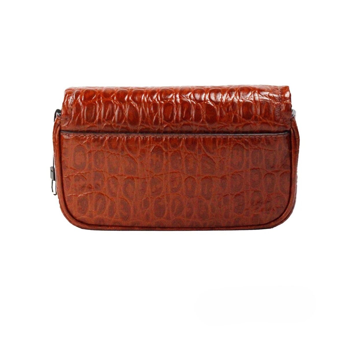 Marc Jacobs The Mini Shoulder Bag Spice Brown Embossed Leather Crossbody Bag - Image 3