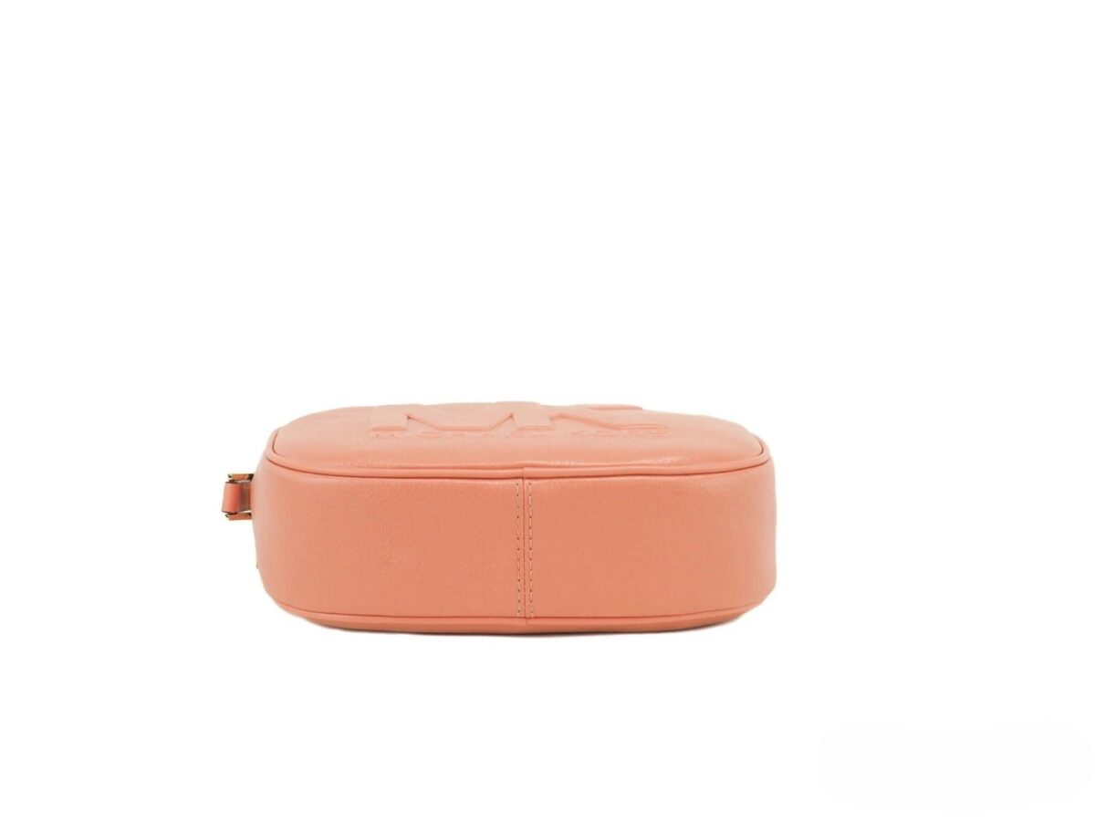Michael Kors Jet Set Travel Medium Sherbert Leather Oval Camera Crossbody Bag - Image 4
