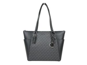 Michael Kors Charlotte Leather Top Zip Tote Bag