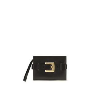 Balmain Black Lamb  Clutch Bag