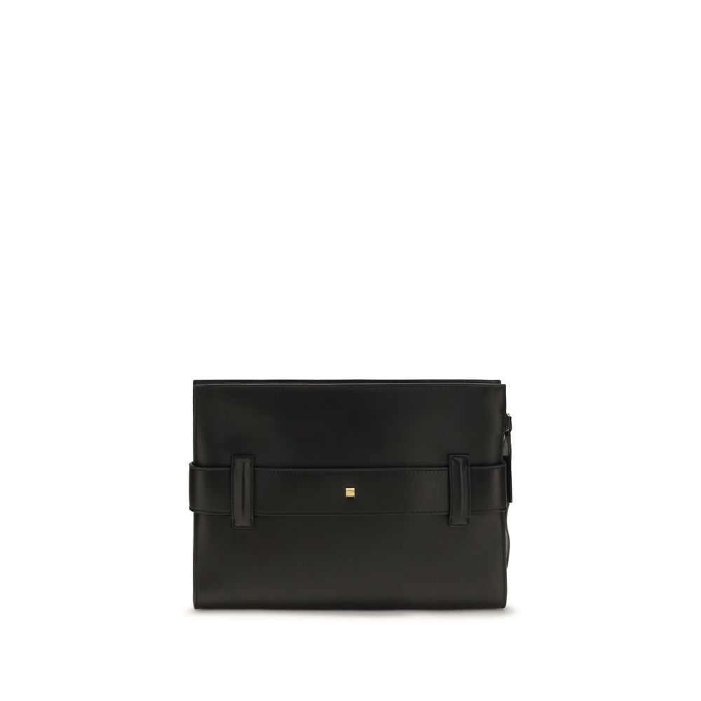Balmain Black Lamb Clutch Bag - Image 2