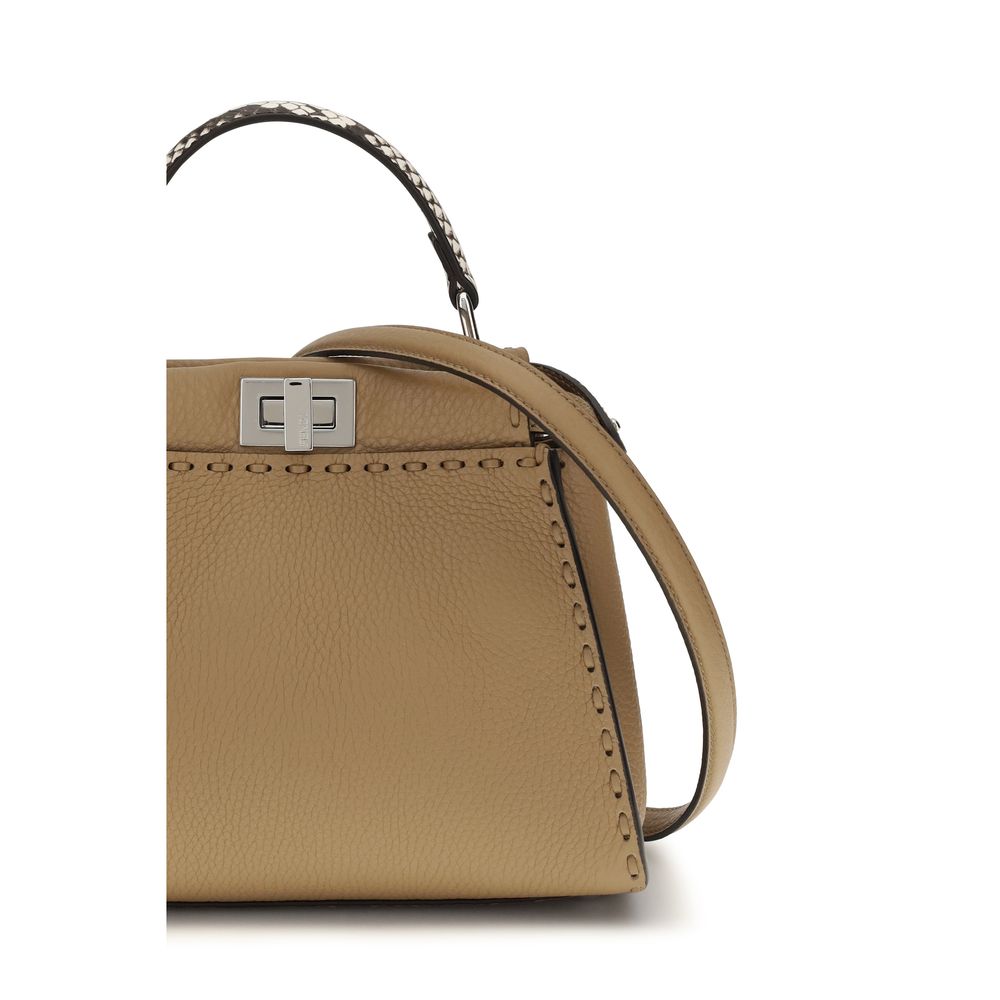 Fendi Beige Calf Leather Bos Taurus Handbag - Image 4