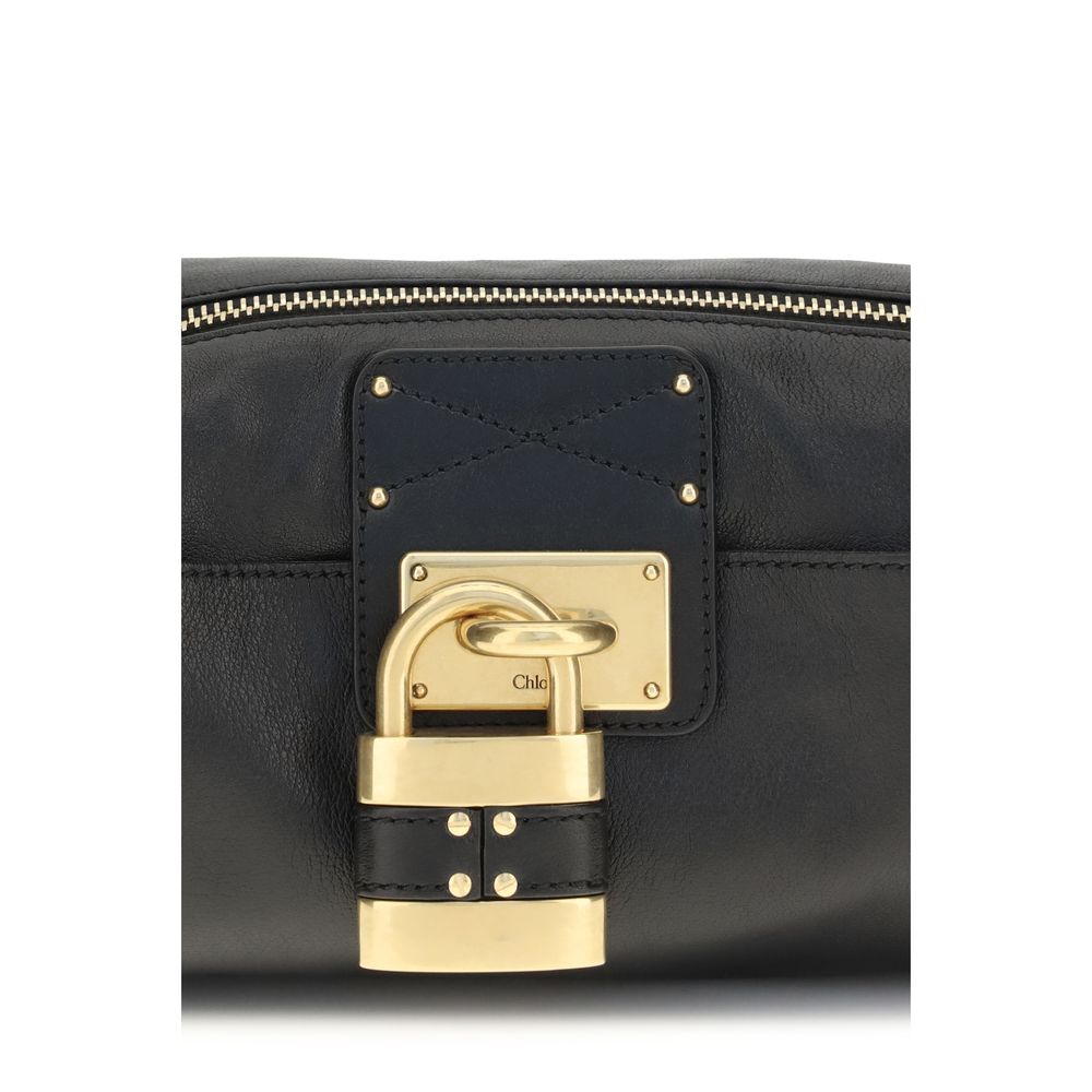 Chloé Black Calf Leather Bos Taurus Shoulder Bag - Image 4