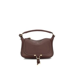 ChloƩ Bordeaux Calf Leather Bos Taurus Shoulder Bag